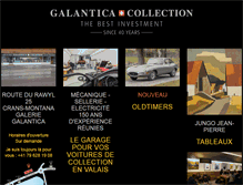 Tablet Screenshot of galantica-collection.ch